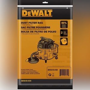 DEWALT DXVA19-4101 Dust Bag, Fit for 6-10 Gallon Wet/Dry Vacuum Cleaners